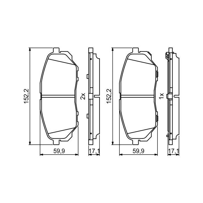 Гальмівні колодки Bosch 0986494827 зображення 5