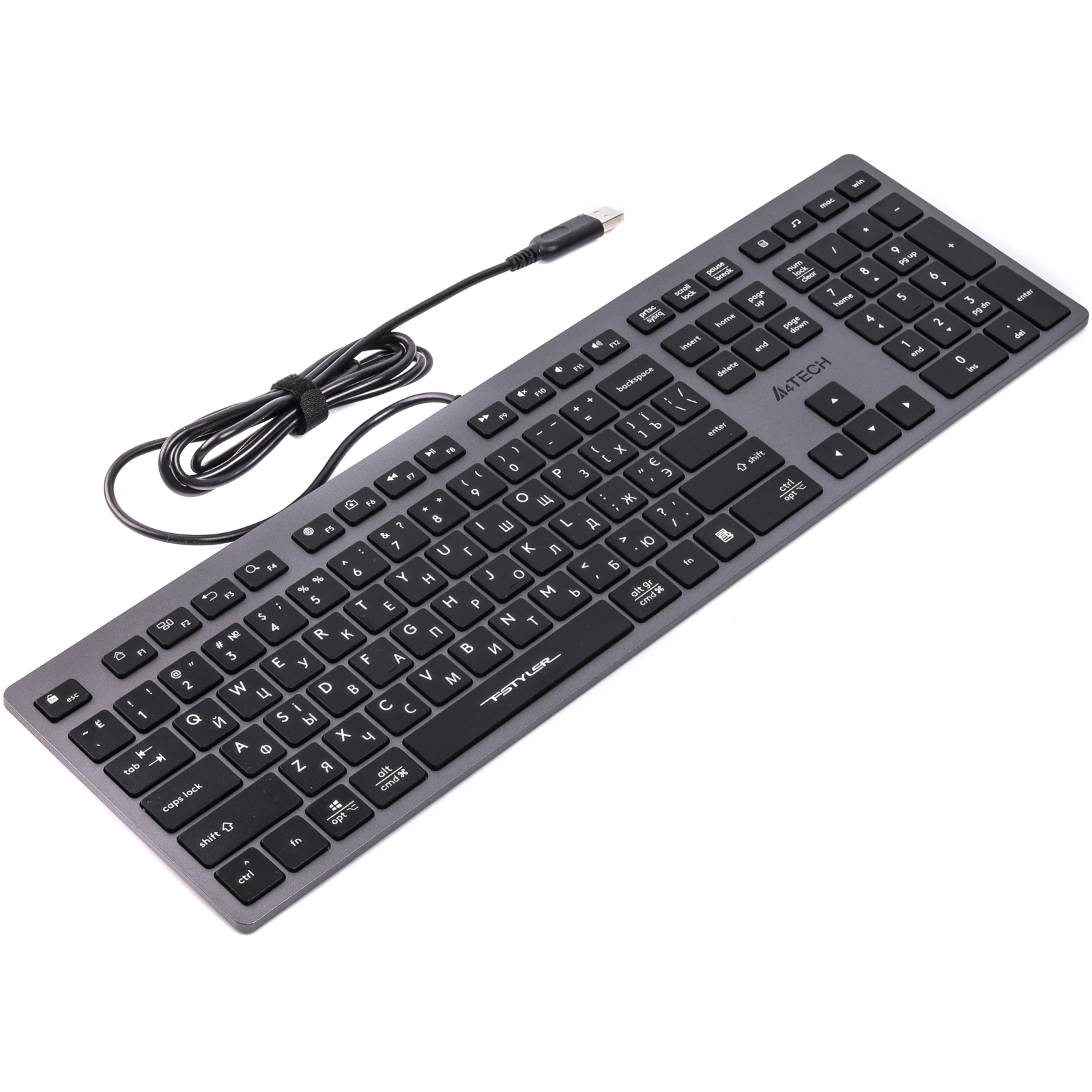 Клавіатура A4Tech FX-50 USB Grey зображення 2