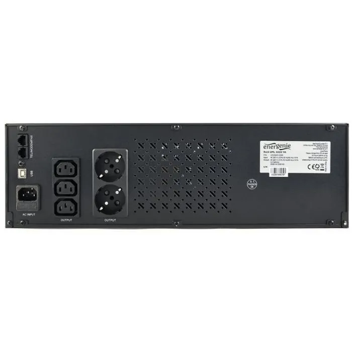 Пристрій безперебійного живлення EnerGenie UPS-RACK-1200 1200VA (UPS-RACK-1200) зображення 4