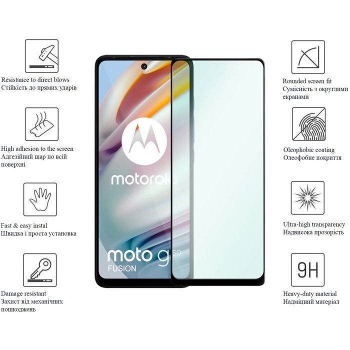 Стекло защитное Drobak Motorola Moto G60 (606076) изображение 2