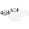 Посуда для кошек Trixie Миска двойная 2х200 мл/13 см(белая) (4011905251875) изображение 2