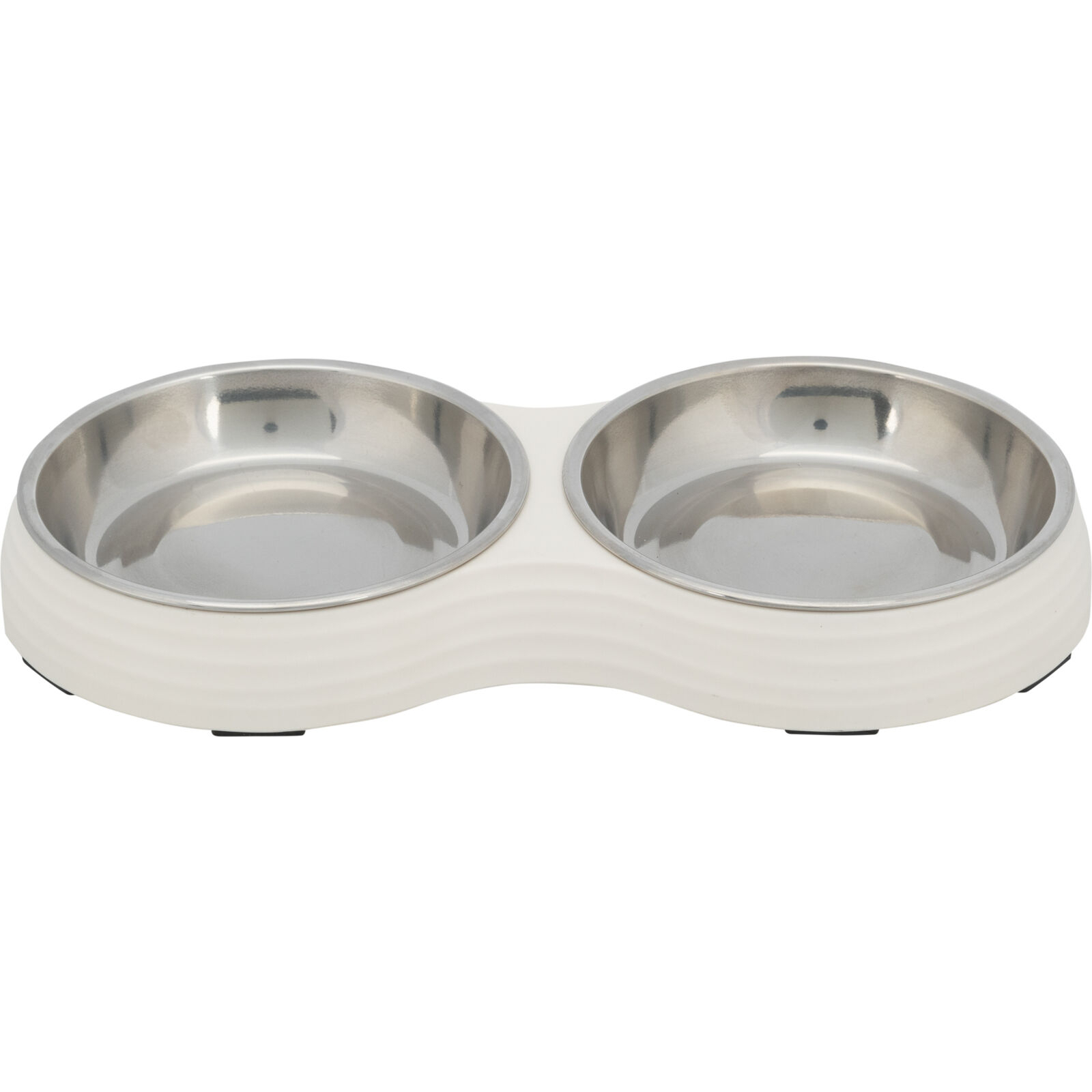 Посуда для кошек Trixie Миска двойная 2х200 мл/13 см(белая) (4011905251875)