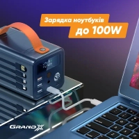 Батарея універсальна Grand-X 60000mAh, PD/100W, QC3.0, FCP, SCP (PBG100WB) зображення 2
