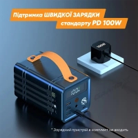 Батарея універсальна Grand-X 60000mAh, PD/100W, QC3.0, FCP, SCP (PBG100WB) зображення 5