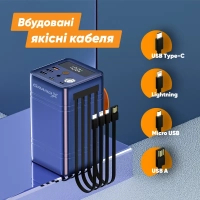Батарея універсальна Grand-X 60000mAh, PD/100W, QC3.0, FCP, SCP (PBG100WB) зображення 6