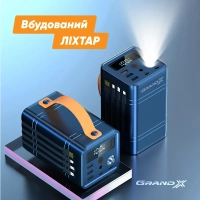 Батарея універсальна Grand-X 60000mAh, PD/100W, QC3.0, FCP, SCP (PBG100WB) зображення 7