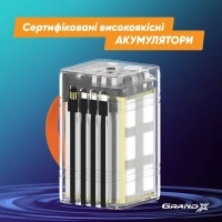 Батарея універсальна Grand-X 60000mAh, PD/100W, QC3.0, FCP, SCP (PBG100WB) зображення 9