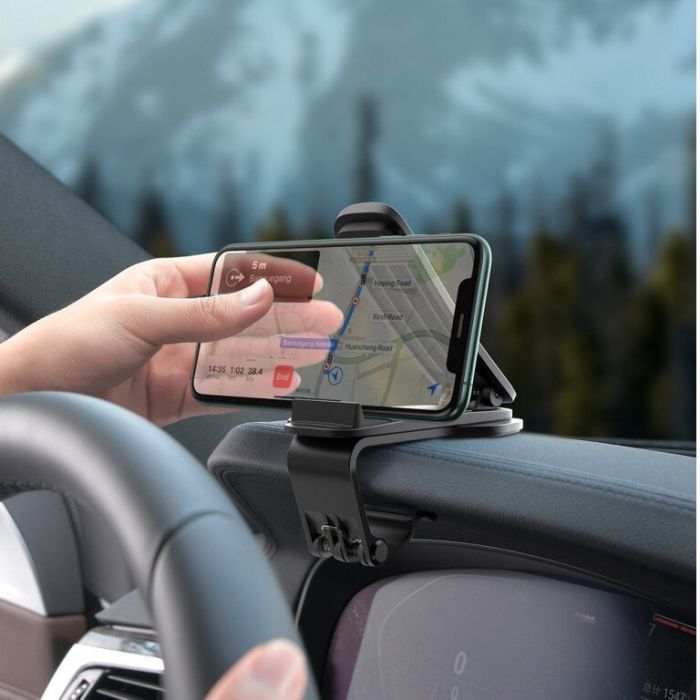 Универсальный автодержатель Baseus Big Mouth Pro Car Mount (applicable to centre console) Black (SUDZ-A01) изображение 6