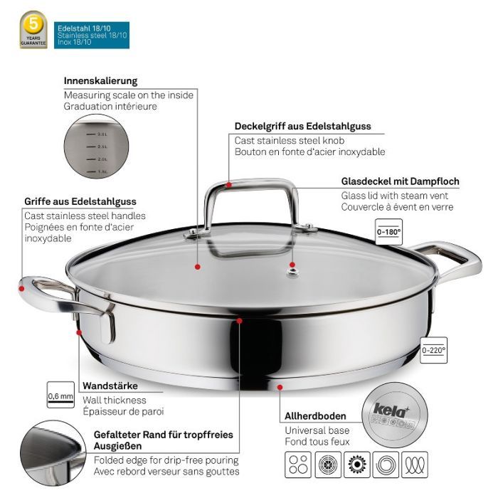 Сотейник Kela Flavoria 28 см (10186) изображение 3