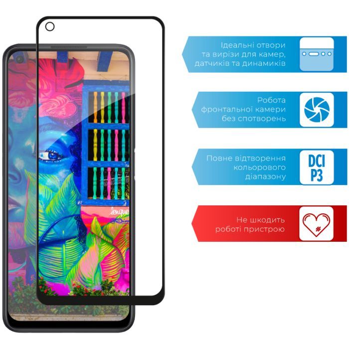 Скло захисне ACCLAB Full Glue Oppo A96 (1283126522147) зображення 4