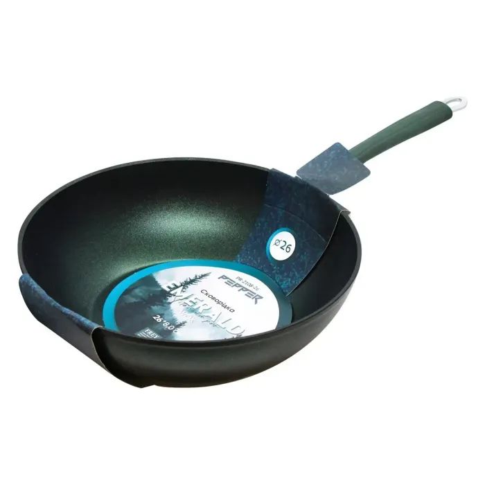 Сковорода Pepper "Emerald" WOK 26 x 8,0 cм Titanium Pro (PR-2108-26) изображение 2