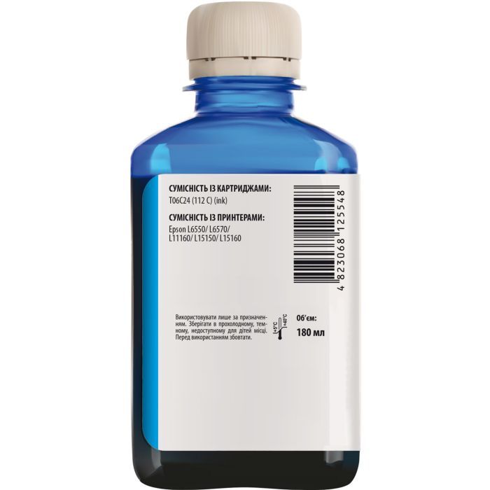 Чорнило Barva Epson 112 1л cyan (E112-826) зображення 2