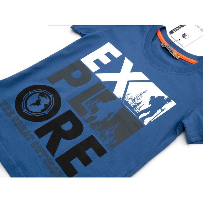 Футболка дитяча Blueland EXPLORE (2044-128B-blue) зображення 3