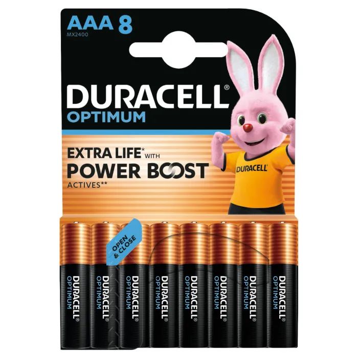 Батарейка Duracell Optimum AAA лужні 8 шт. в упаковці (5015602) изображение 2