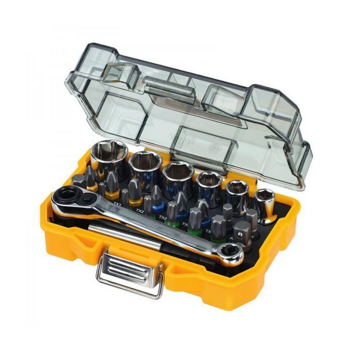 Набор бит DeWALT Hex,Torx, Philips, Pozidriv, L25 мм, 24 шт (DT71516)