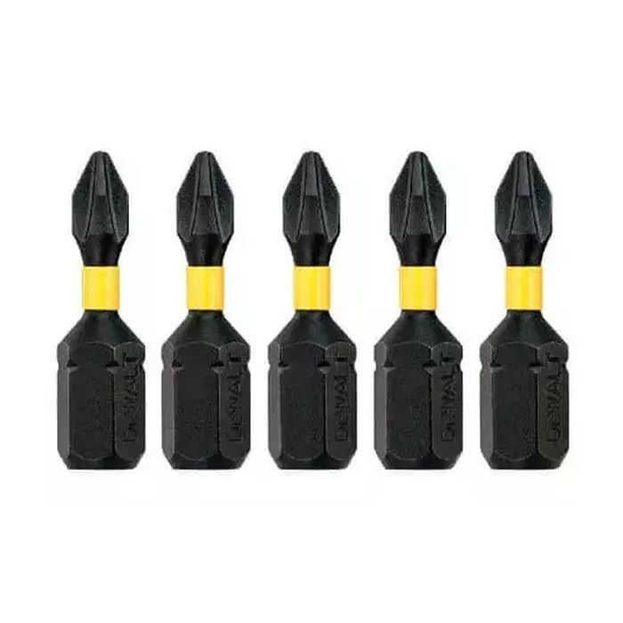 Набор бит DeWALT IMPACT TORSION, ударные, Philips, Ph2, L=25 мм, 5 шт (DT7994T) изображение 3