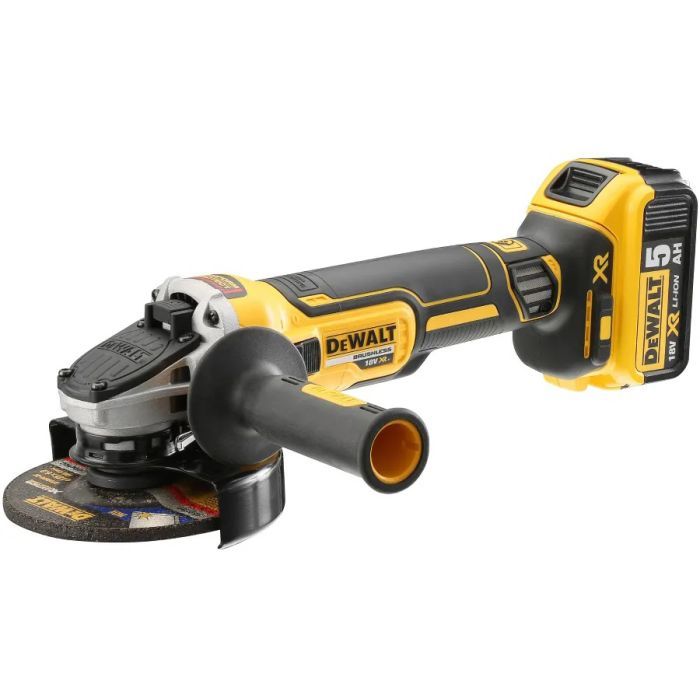 Шліфувальна машина DeWALT DCG405 18В XR Li-lon, 125 мм, 3x5Ah, кейс TSTAK (DCG405P3) зображення 2