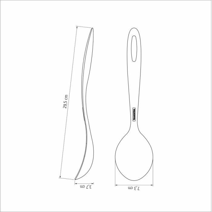 Ложка поварская Tramontina Ability Nylon Graphitic (25156/160) изображение 2