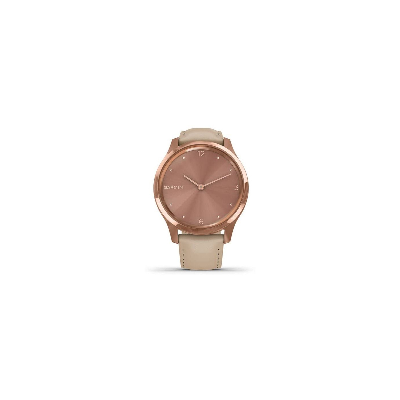 Смарт-часы Garmin vivomove Luxe, RoseGold, Light Sand, Leather (010-02241-21) изображение 2