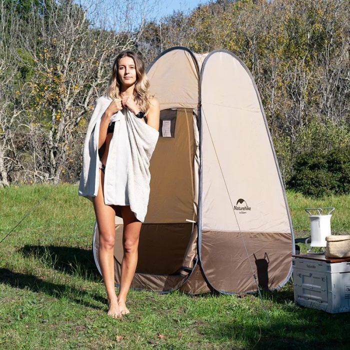 Палатка Naturehike NH17Z002-P Душ/Туалет Коричневий (6927595795934) изображение 4