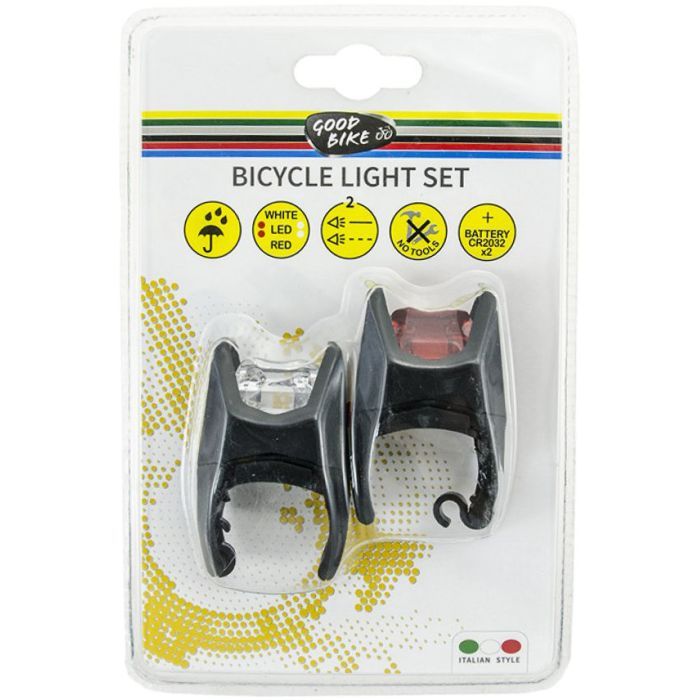 Комплект велофар Good Bike Eclipse 2 режима 2 LED (92330-IS) зображення 4