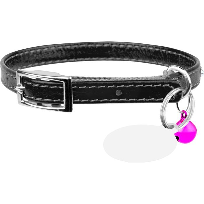 Нашийник для тварин WAUDOG GLAMOUR з резинкою і стразами для кішок (ментоловий) (325413)