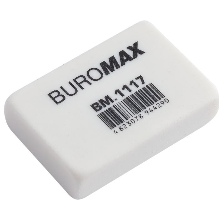 Ластик Buromax М прямоугольная 32x22x8 мм белая (BM.1117)