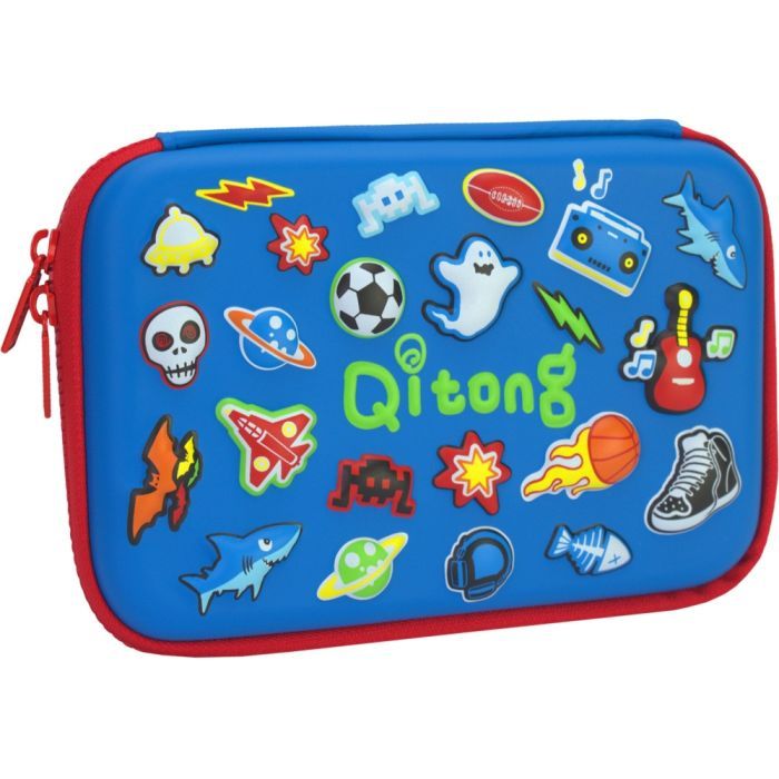 Пенал Cool For School з тисненням 1 відділення Блакитний (QT-5638-Blue)