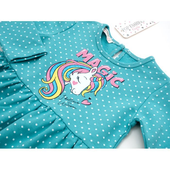 Плаття дитяче POP FASHION з єдинорогом (6774-98G-mint) зображення 3