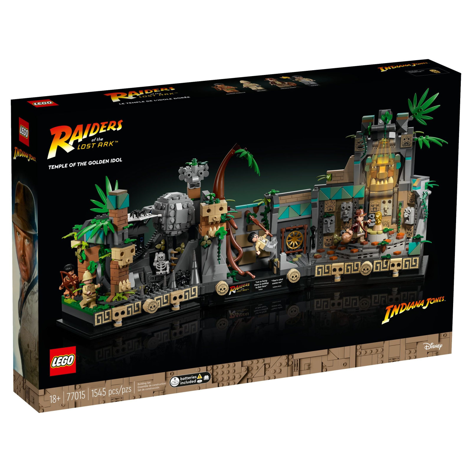 Конструктор LEGO Indiana Jones Храм Золотого Идола 1545 деталей (77015)