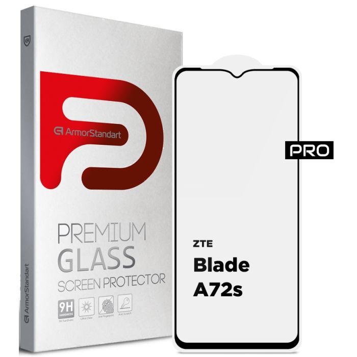 Скло захисне Armorstandart Pro ZTE Blade A72s Black (ARM68739)