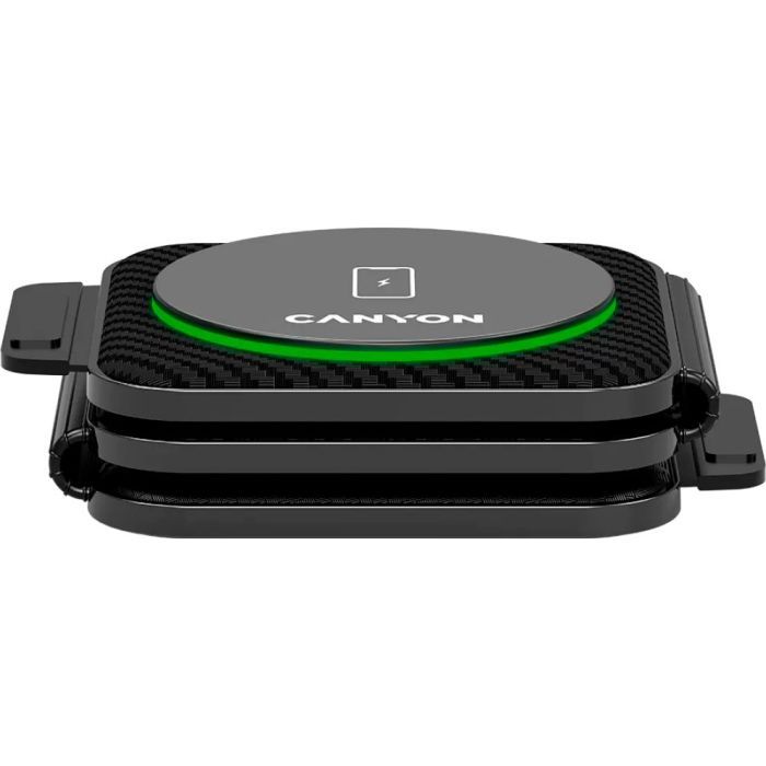 Зарядний пристрій Canyon WS-305 Foldable 3in1 Wireless charger (CNS-WCS305B) зображення 2