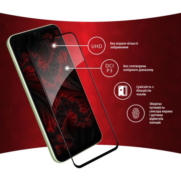 Стекло защитное Intaleo Full Glue Samsung A14 (1283126559778) изображение 4