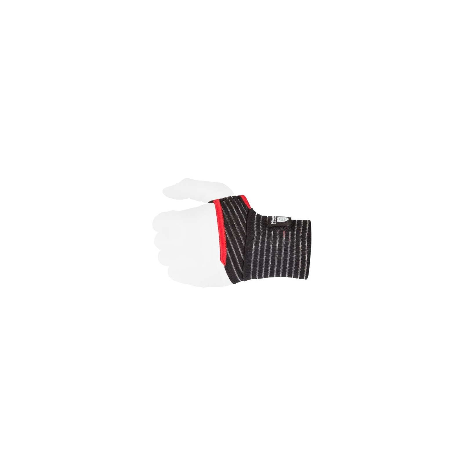 Бинт для спорту Power System PS-6000 Elastic Wrist Support Black/Red (PS-6000_Black)