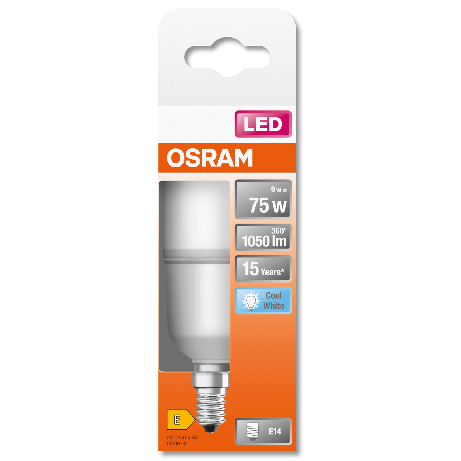 Лампочка Osram LED Star STICK75 10W/840 230V FR E14 (4058075428409) зображення 4