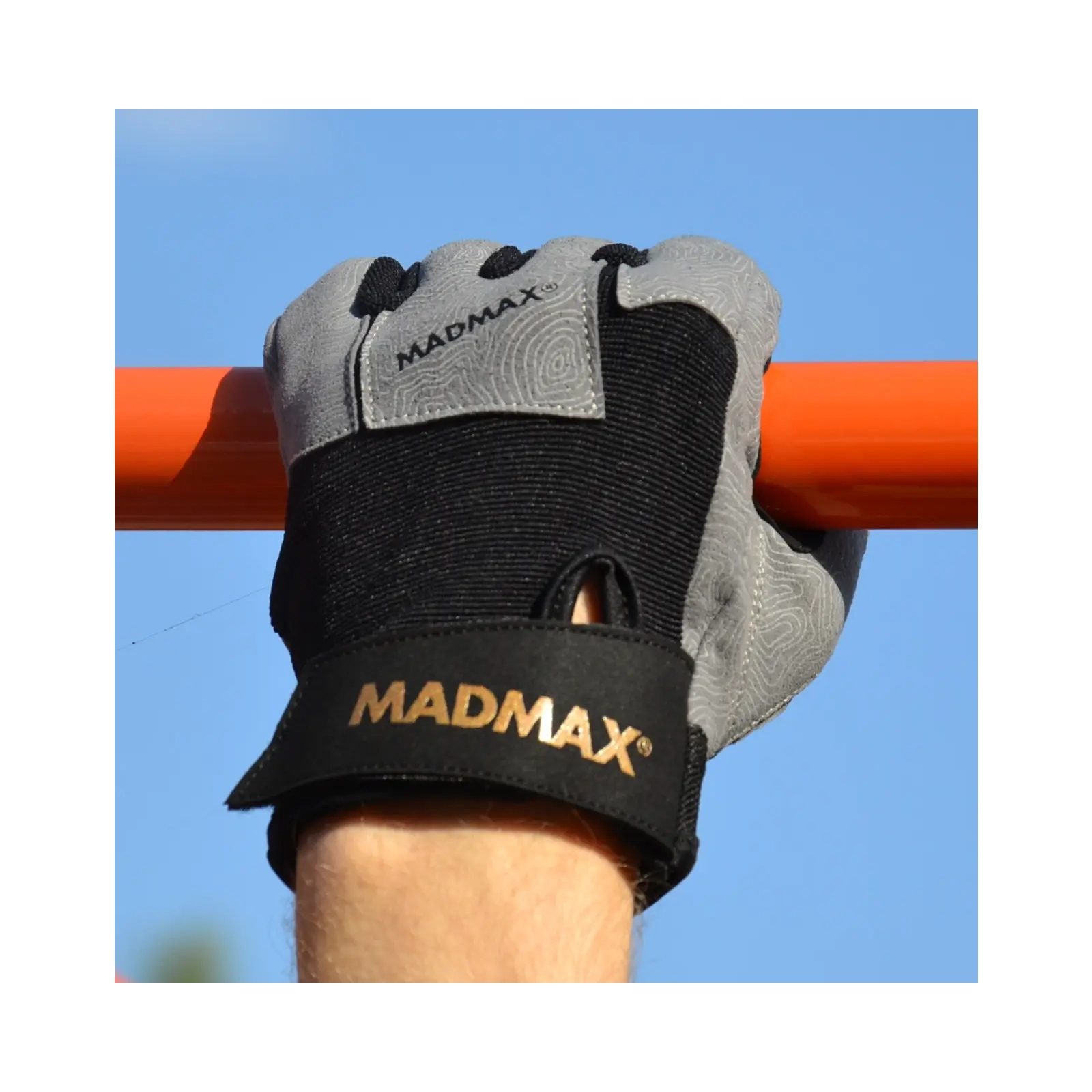 Рукавички для фітнесу MadMax MFG-871 Damasteel Grey/Black M (MFG-871_M) зображення 9