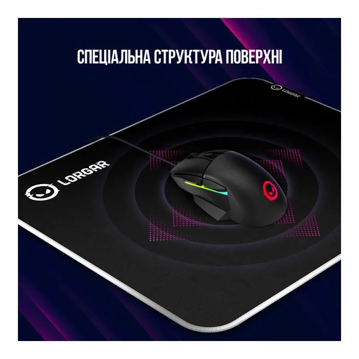 Коврик для мышки Lorgar Legacer 753 Black (LRG-CMP753) изображение 7