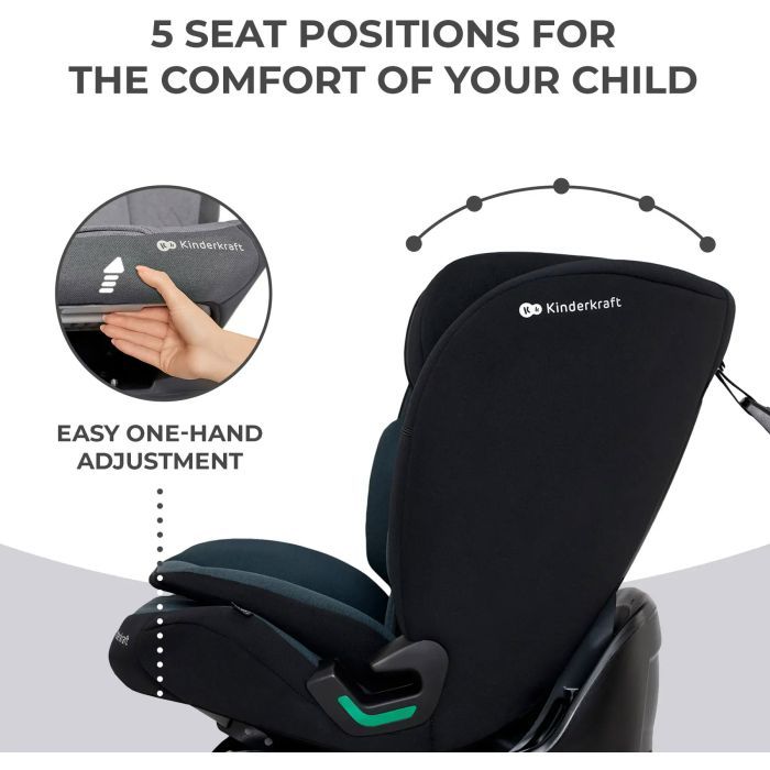 Автокресло Kinderkraft Oneto3 i-Size Graphite Black (KCONE300BLK0000) (5902533922161) изображение 9