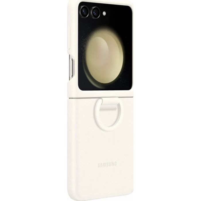 Чехол для мобильного телефона Samsung Flip 5 Silicone Case with Ring Cream (EF-PF731TUEGUA)