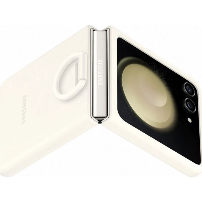 Чехол для мобильного телефона Samsung Flip 5 Silicone Case with Ring Cream (EF-PF731TUEGUA) изображение 3