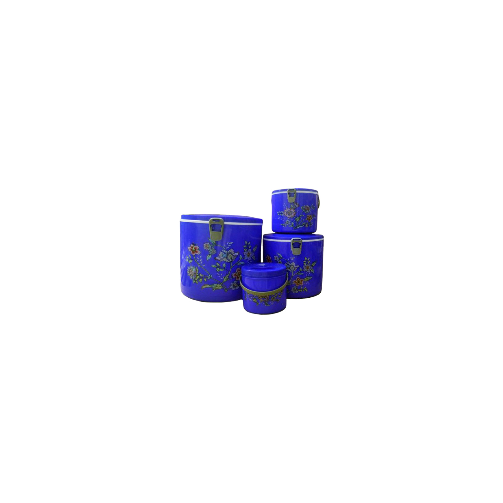 Термос Stenson харчовий Набір 4 шт 0.6/1.2/3.5/8.8л Сині (Stenson MT-4589 blue)