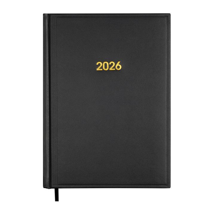 Еженедельник Buromax датированный 2026 BASE А5 черный (BM.2108-01)