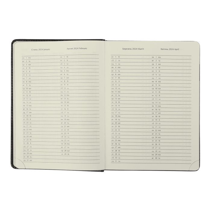 Тижневик Buromax датований 2024 VIENNA, А5 зелений (BM.2111-04) зображення 9