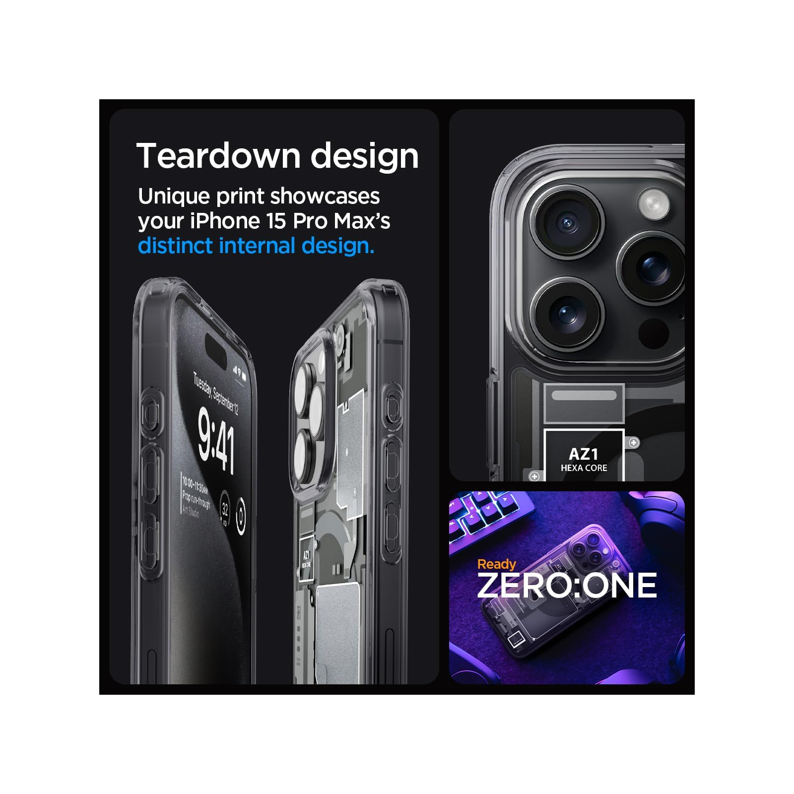 Чохол до мобільного телефона Spigen Apple iPhone 15 Pro Max Ultra Hybrid MagFit Zero One (ACS06582) зображення 4