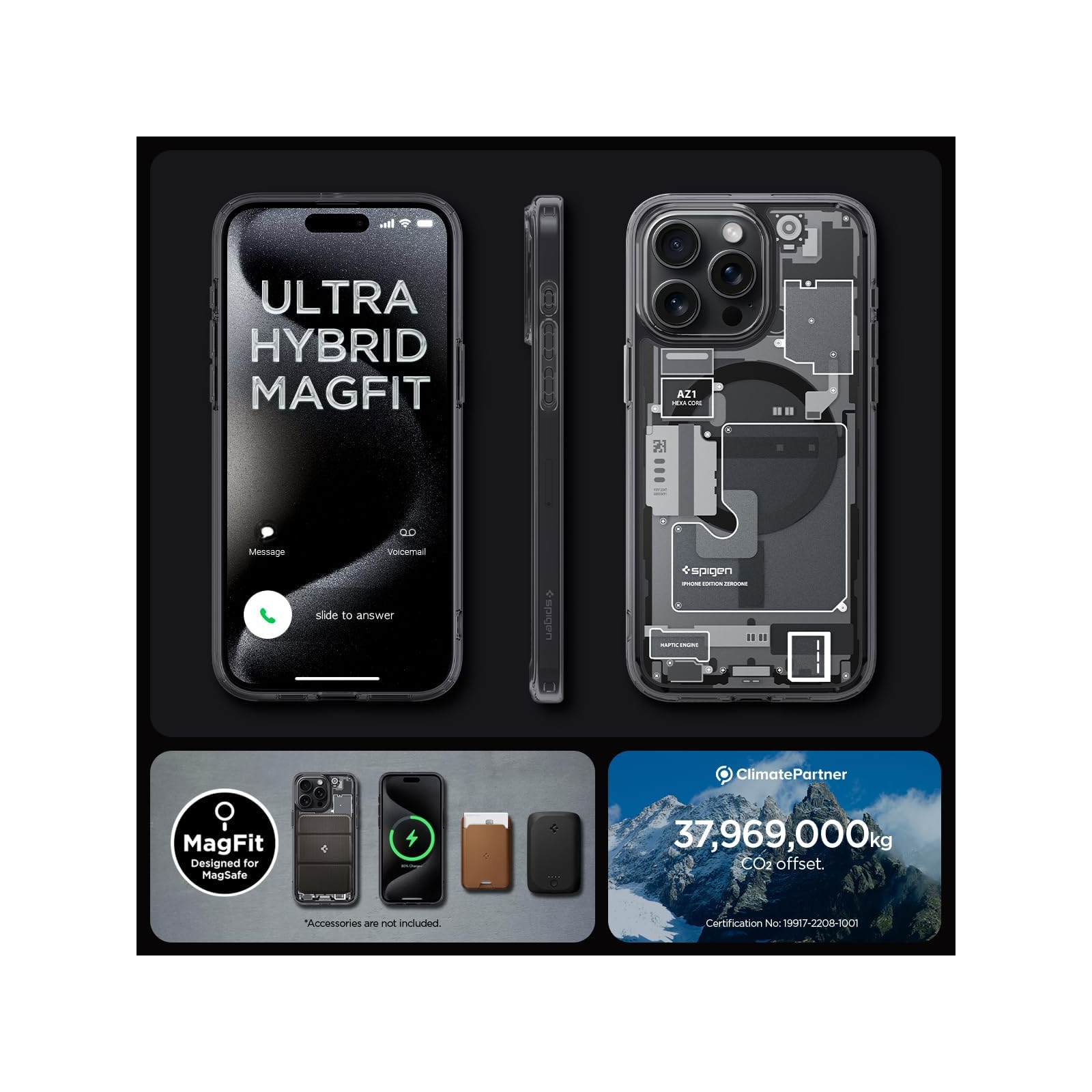 Чехол для мобильного телефона Spigen Apple iPhone 15 Pro Max Ultra Hybrid MagFit Zero One (ACS06582) изображение 8