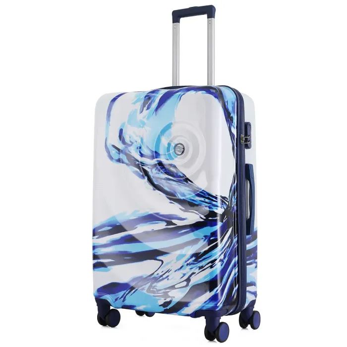 Чемодан Semi Line Print 20" S White/Blue (T5653-1)