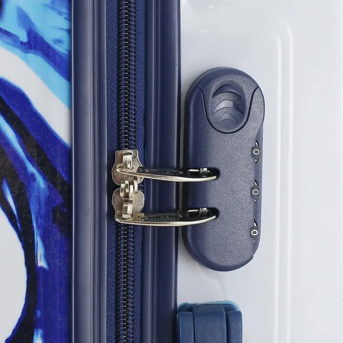 Чемодан Semi Line Print 20" S White/Blue (T5653-1) изображение 7
