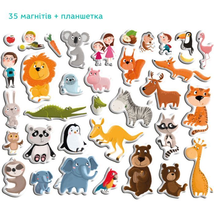 Обучающий набор DoDo Магнитная игра Зоопарк (200207) изображение 5