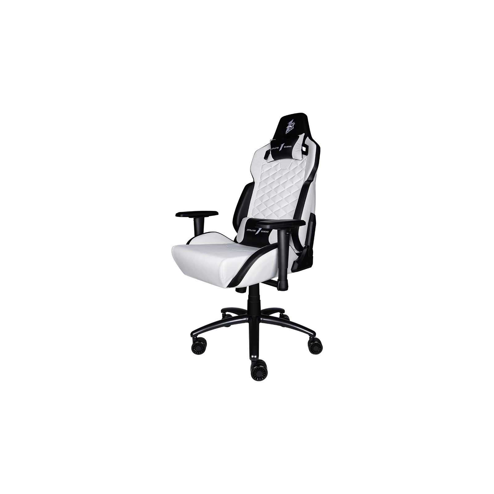Крісло ігрове 1stPlayer DK2 Black-White зображення 5
