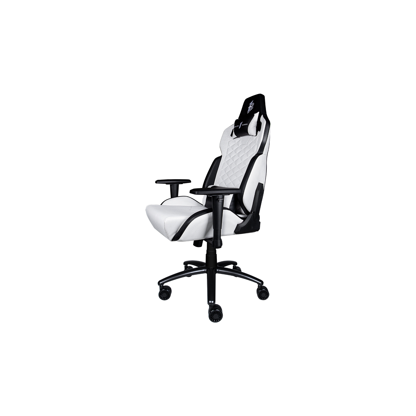 Крісло ігрове 1stPlayer DK2 Black-White зображення 6